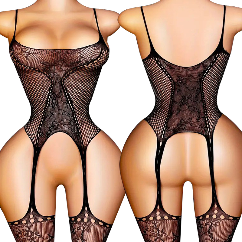 Conjunto de Lingerie Erótica Q - Bodystocking Fishnet avaliação e preço
